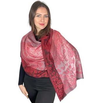 Šála Šál Pašmína - Roselina - červená