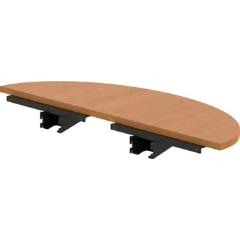 Jednací stůl CP 120 – Stůl zakončovací oblouk 120 cm - Olše , Černý kov