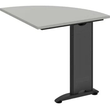 Psací stůl FP 901 P – Stůl spojovací pravý - Šedá , Černý kov