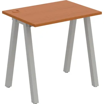 Psací stůl UE A 800 – Stůl pracovní délky 80 cm, hl. 60 cm - Třešeň , Šedý kov