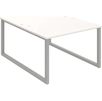 Psací stůl USD O 1200 – Stůl pracovní 120 × 160 cm - Bílá , Šedý kov
