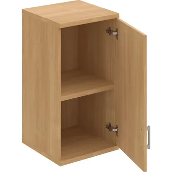 Policová skříň S 2 40 01 P H – Skříň policová dvéřová 76,8 × 40 cm - Dub , Dub , USH – hranatá