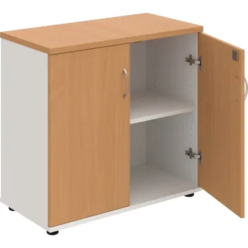 SPZ 80 40 – Skříňka ke stolu, zavřená, š. 80 cm - Buk , Bílá , USN – Hobis