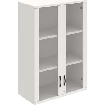 Policová skříň SZ 3 80 04 H – Skříň policová dvéřová 115,2 × 80 cm - Bílá , Bílá , UCO – černá