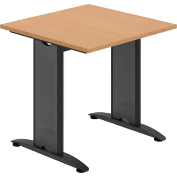 Jednací stůl FJ 800 – Stůl jednací rovný 80 cm - Buk , Černý kov