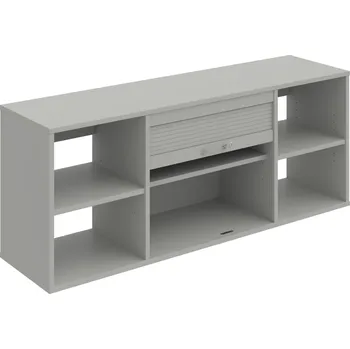 Policová skříň SRZ 7 – Skříň závěsná roletová 140 cm - Šedá , USN – Hobis , Šedá