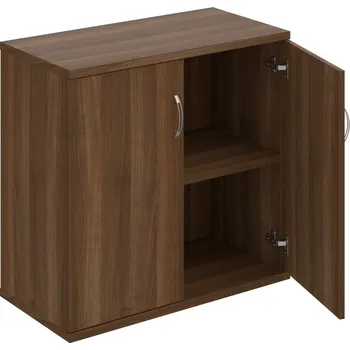 Policová skříň S 2 80 01 – Skříň policová dvéřová 76,8 × 80 cm - Ořech , Ořech , USN – Hobis