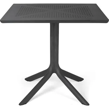 Jídelní stůl CLIP 80 – plastový jídelní stůl - polypropylen fg agave , 80 × 80 cm , Bez rozkladu