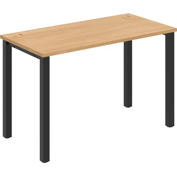 Psací stůl UE 1200 – Stůl pracovní délky 120 cm, hl. 60 cm - Dub , Černý kov