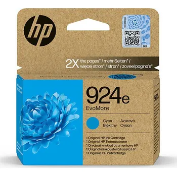HP 924e 4K0U7NE#CE1 azurová (cyan) originální cartridge