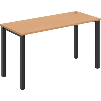 Psací stůl UE 1400 – Stůl pracovní délky 140 cm, hl. 60 cm - Buk , Černý kov