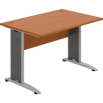 Psací stůl CS 1200 – Stůl pracovní rovný 120 cm - Třešeň , Třešeň , Šedý kov