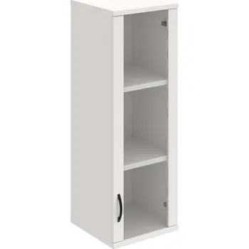 Policová skříň S 3 40 02 P H – Skříň policová dvéřová 115,2 × 40 cm - Bílá , Bílá , UCO – černá