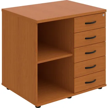 SPKZ 3 80 60 P P – Skříňka ke stolu, pravá, s centrálním zamykáním - Třešeň , Třešeň , UCO – černá