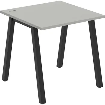 Psací stůl US A 800 – Stůl pracovní délky 80 cm - Šedá , Černý kov