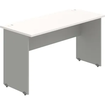 Psací stůl GE 1400 – Stůl pracovní rovný 140 cm, hl. 60 cm - Bílá , Šedá