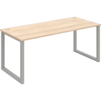 Psací stůl US O 1800 – Stůl pracovní délky 180 cm - Akát , Šedý kov