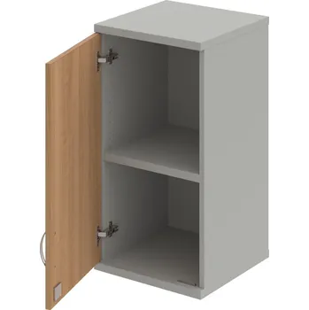 Policová skříň SZ 2 40 01 L H – Skříň policová dvéřová 76,8 × 40 cm - Višeň , Šedá , USN – Hobis