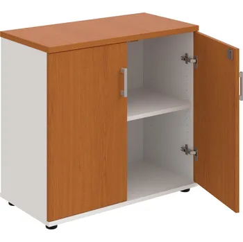 SPZ 80 40 – Skříňka ke stolu, zavřená, š. 80 cm - Třešeň , Bílá , USH – hranatá