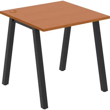 Psací stůl US A 800 – Stůl pracovní délky 80 cm - Třešeň , Černý kov