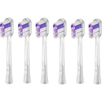 Náhradní hlavice k elektrickému kartáčku Laifen Náhradní hlavice pro zubní kartáček Head Glossy White Střední 6 ks + 2 měsíce na vrácení zboží