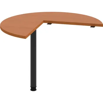 Jednací stůl FP 21 L – Stůl jednací levý ø 100 cm - Třešeň , Černý kov