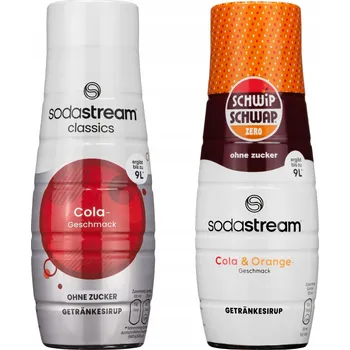 Příprava sody SIRUPY SODASTREAM COLA ZERO SCHWIP SCHWAP BEZ CUKRU