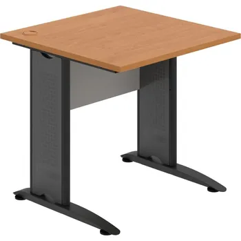 Psací stůl CS 800 – Stůl pracovní rovný 80 cm - Olše , Šedá , Černý kov