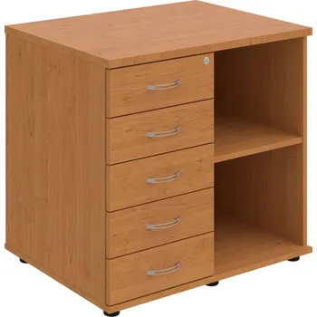 SPKZ 3 80 60 L N – Skříňka ke stolu, levá, s centrálním zamykáním - Olše , Olše , USN – Hobis