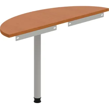 Jednací stůl GP 120 – Stůl zakončovací oblouk 120 cm - Třešeň , Šedý kov