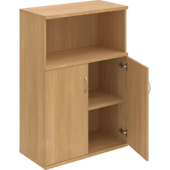 Policová skříň S 3 80 02 – Skříň policová dvéřová 115,2 × 80 cm - Dub , Dub , USN – Hobis