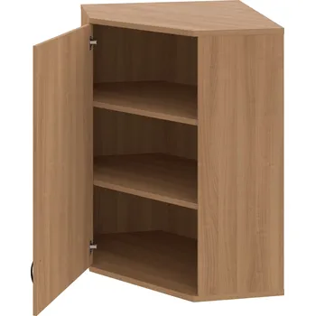 Policová skříň SRV 3 01 L H – Skříň vnitřní roh levá 115,2 cm - Višeň , Višeň , UCO – černá