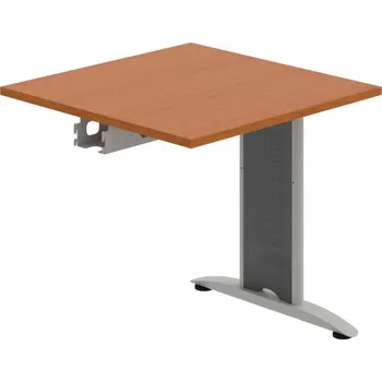Psací stůl FJ 800 R – Stůl jednací řetězící rovný 80 cm - Třešeň , Šedý kov