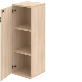 Policová skříň SZ 3 40 01 L – Skříň policová dvéřová 115,2 × 40 cm - Akát , Akát , UCO – černá