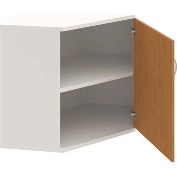 Policová skříň SRV 2 01 P – Skříň vnitřní roh pravá 76,8 cm - Olše , Bílá , USN – Hobis