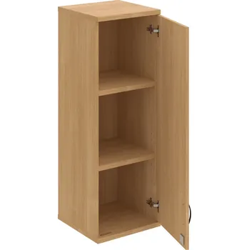 Policová skříň SZ 3 40 01 P H – Skříň policová dvéřová 115,2 × 40 cm - Dub , Dub , UCO – černá