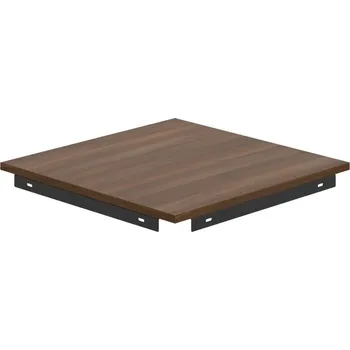 Jednací stůl GP 800 – Stůl spojovací 80 cm - Ořech , Černý kov