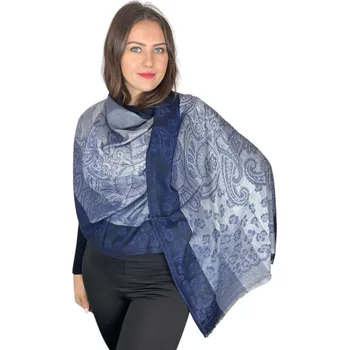Šála Šál Pašmína - Roselina - Tmavě modrá