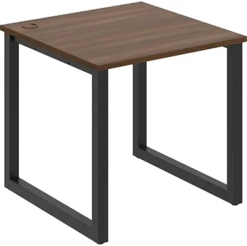 Psací stůl US O 800 – Stůl pracovní délky 80 cm - Ořech , Černý kov