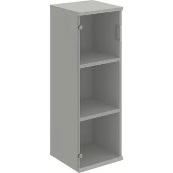 Policová skříň S 3 40 03 L – Skříň policová dvéřová 115,2 × 40 cm - Čiré , Šedá , USH – hranatá