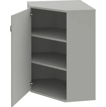 Policová skříň SRV 3 01 L – Skříň vnitřní roh levá 115,2 cm - Šedá , Šedá , UCO – černá