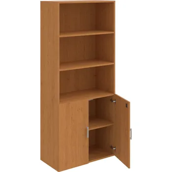 Policová skříň DZ 5 80 03 – Skříň policová dvéřová 185 × 80 cm - Olše , Olše , USH – hranatá