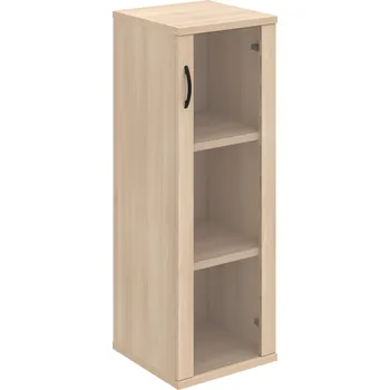 Policová skříň S 3 40 02 P – Skříň policová dvéřová 115,2 × 40 cm - Akát , Akát , UCO – černá