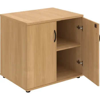 SPZ 80 60 P – Skříňka ke stolu, zavřená, š. 80 cm, léta podél - Dub , Dub , UCO – černá