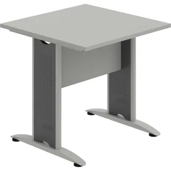 Jednací stůl CJ 800 – Stůl jednací rovný 80 cm - Šedá , Šedá , Šedý kov