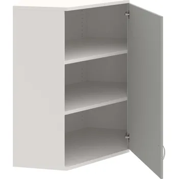 Policová skříň SRV 3 01 P H – Skříň vnitřní roh pravá 115,2 cm - Šedá , Bílá , USN – Hobis