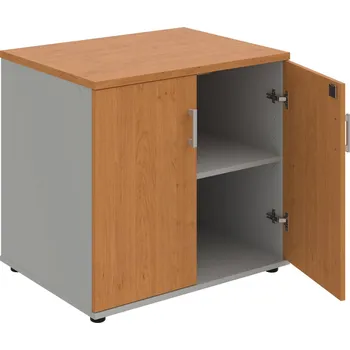 SPZ 80 60 N – Skříňka ke stolu, zavřená, š. 80 cm, léta napříč - Olše , Šedá , USH – hranatá