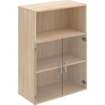 Policová skříň D 3 80 05 – Skříň policová dvéřová 111 × 80 cm - Čiré , Akát , USH – hranatá