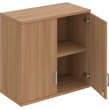 Policová skříň SZ 2 80 01 H – Skříň policová dvéřová 76,8 × 80 cm - Višeň , Višeň , USH – hranatá