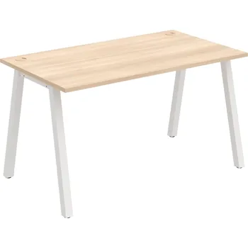 Psací stůl US A 1400 – Stůl pracovní délky 140 cm - Akát , Bílý kov